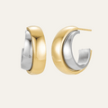 Lumina Two Tone Hoop Earrings