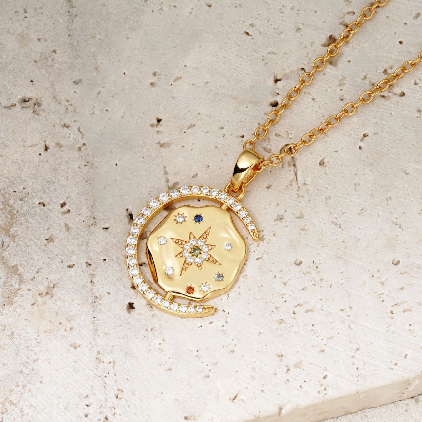 My Sun, Moon & Stars Necklace 2.0 - Gold