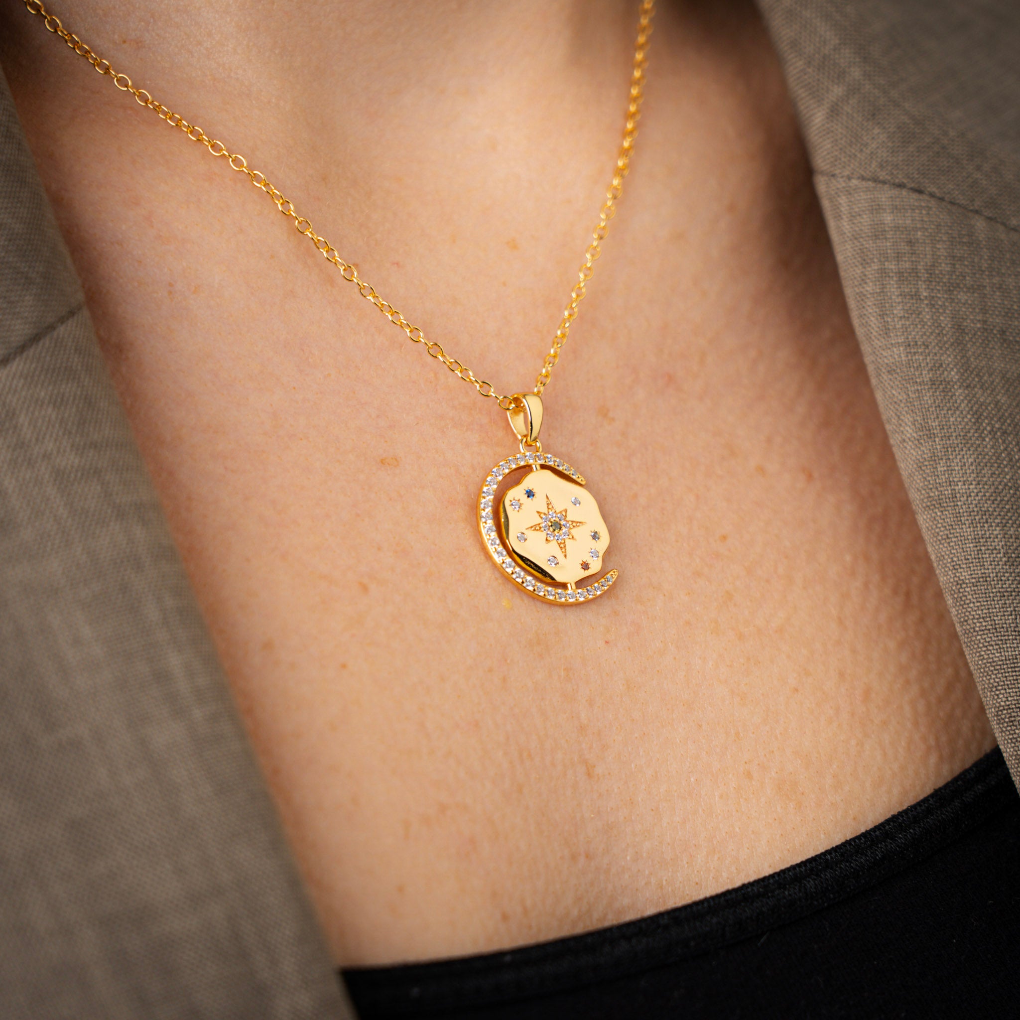 My Sun, Moon & Stars Necklace 2.0 - Gold