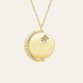 Engravable My Sun, Moon & Stars Spin Necklace