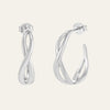 Fianna Hoop Earrings in Silver