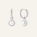 Lilia Pearl Earrings in silver