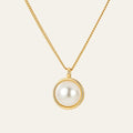 Lilia Pearl Necklace in Gold