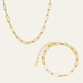 Midi Link Set In Gold