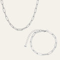 Midi Link Set In Silver