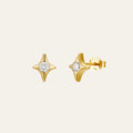 Star Stud Earrings - Gold