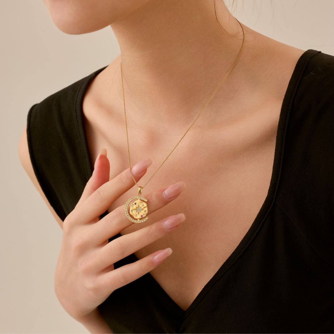 My Sun, Moon & Stars Necklace 2.0 - Gold